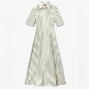 Staud JOAN MAXI DRESS | MOSS STRIPE